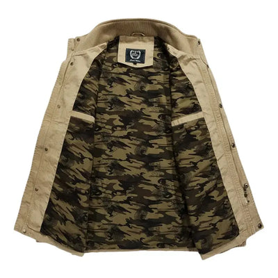 Mens khaki military jacket