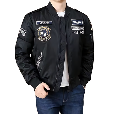 Mens military flight jacket