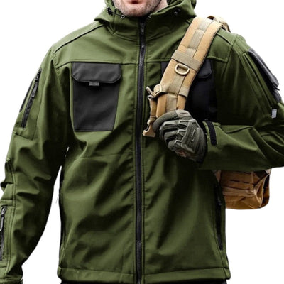Mens military tactical waterproof softshell jacket
