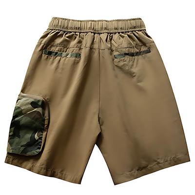 Men’s quick dry camo cargo shorts