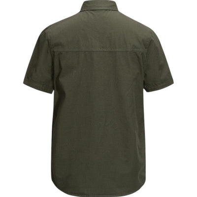Military shirt with velcro patches