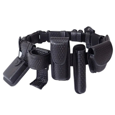 Military tactical belt with pouches