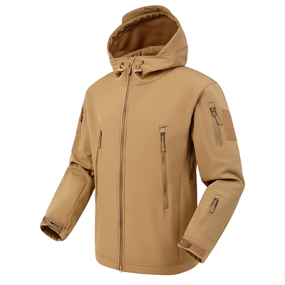 Military waterproof jacket with fleece lining