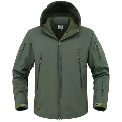 Military waterproof jacket with fleece lining
