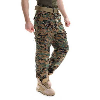 multi pocket cotton camouflage pants