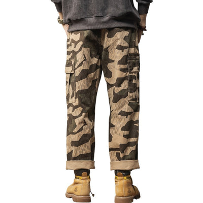 Oversized camo cargo pants military