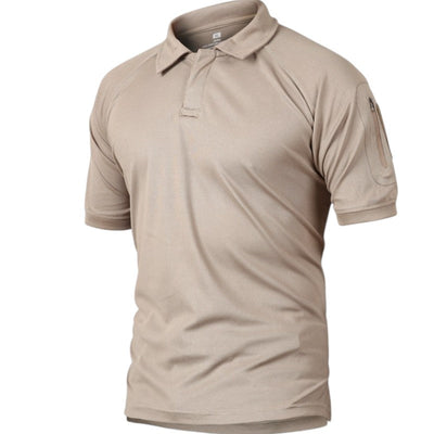 Polo shirt with velcro patch