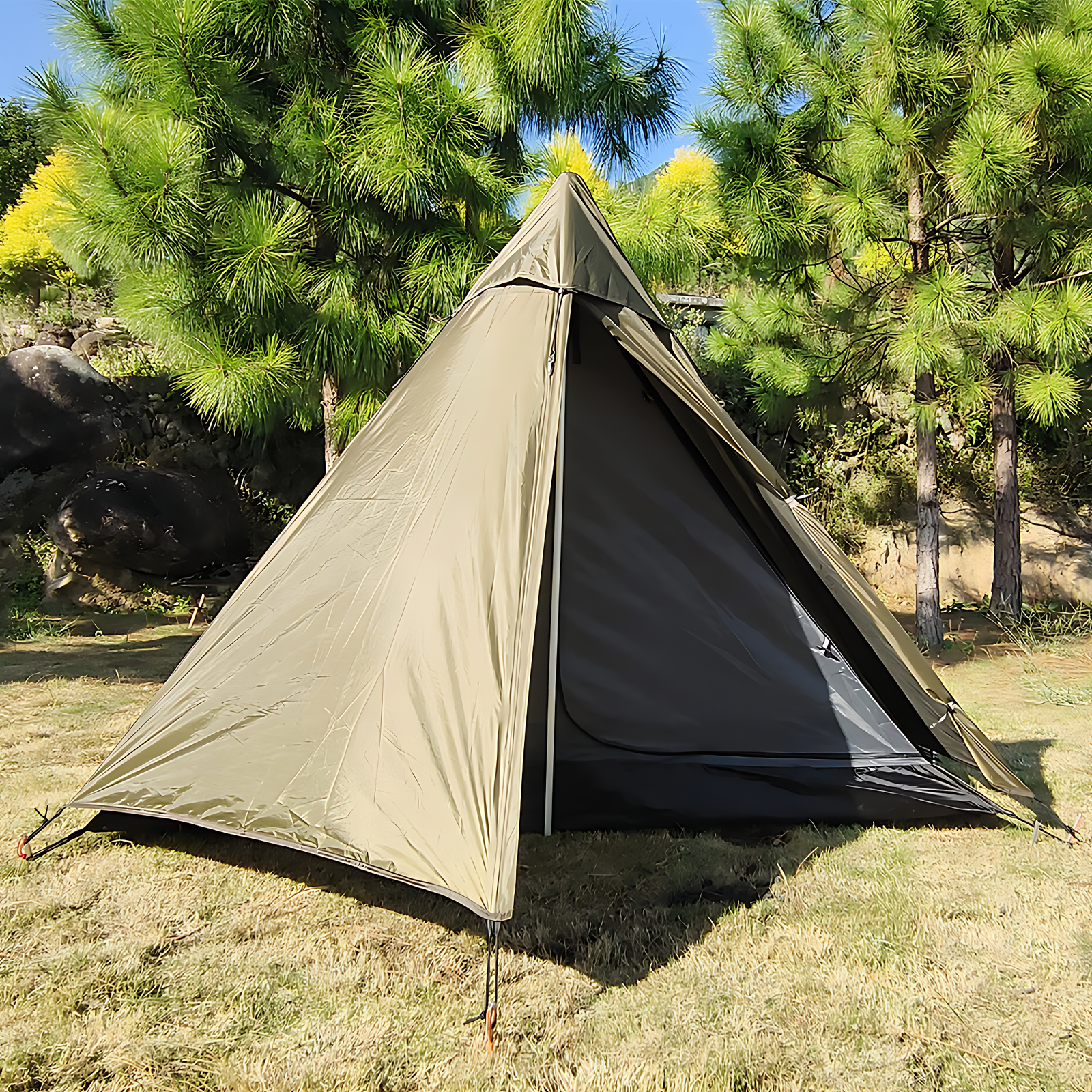 Pyramid camping tent