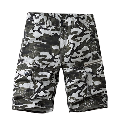 Quality Camo Cargo Shorts with Zipper Pockets
