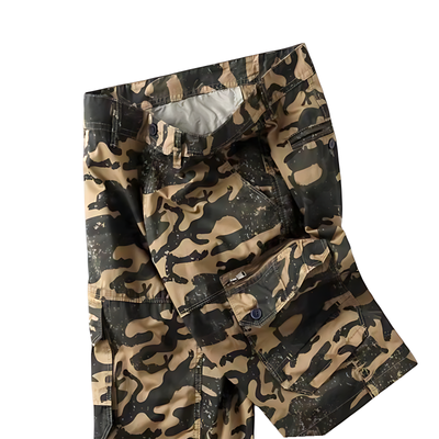 Quality Camo Cargo Shorts with Zipper Pockets
