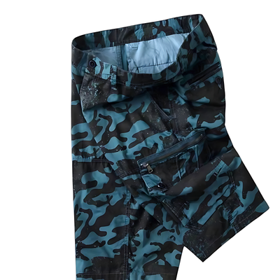 Quality Camo Cargo Shorts with Zipper Pockets