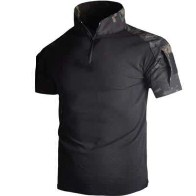 Shirt with velcro patch military