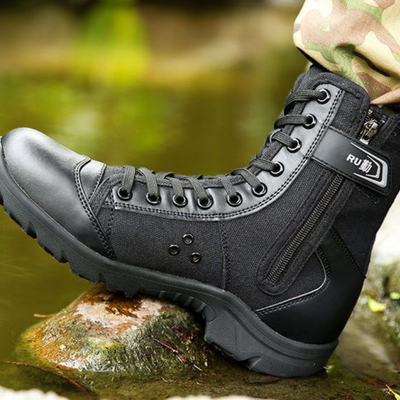 side zip tactical boots