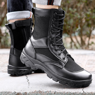 side zip tactical boots