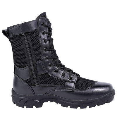 side zip tactical boots
