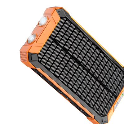 Solar Powered Power Bank with Cable