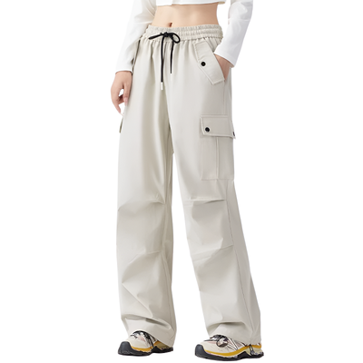Straight leg cargo trousers womens