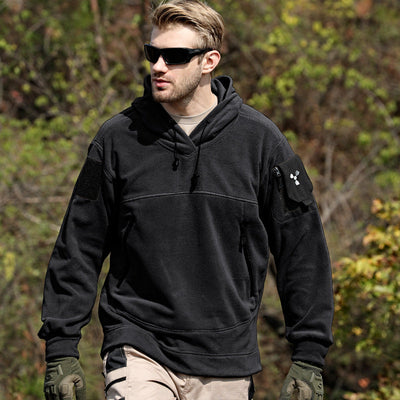 Tactical hoodie with velcro