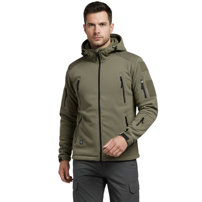 tactical outdoor hoodie zip up