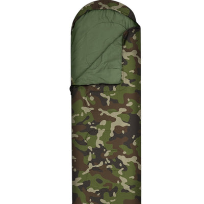 Warm camo sleeping bag