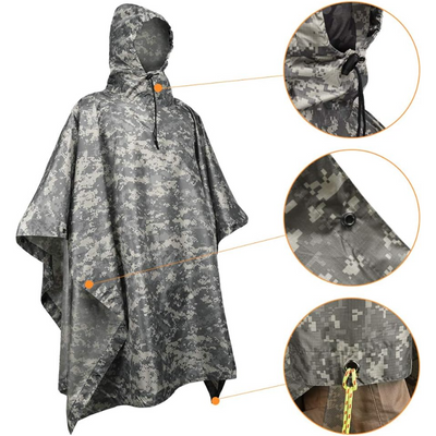 waterproof hooded poncho