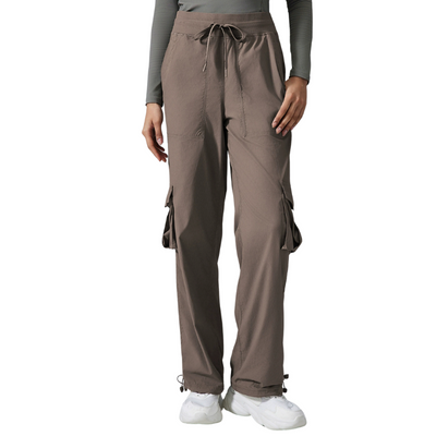 Womens wide leg cargo trousers